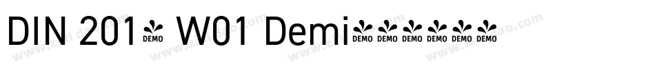 DIN 2014 W01 Demi字体转换